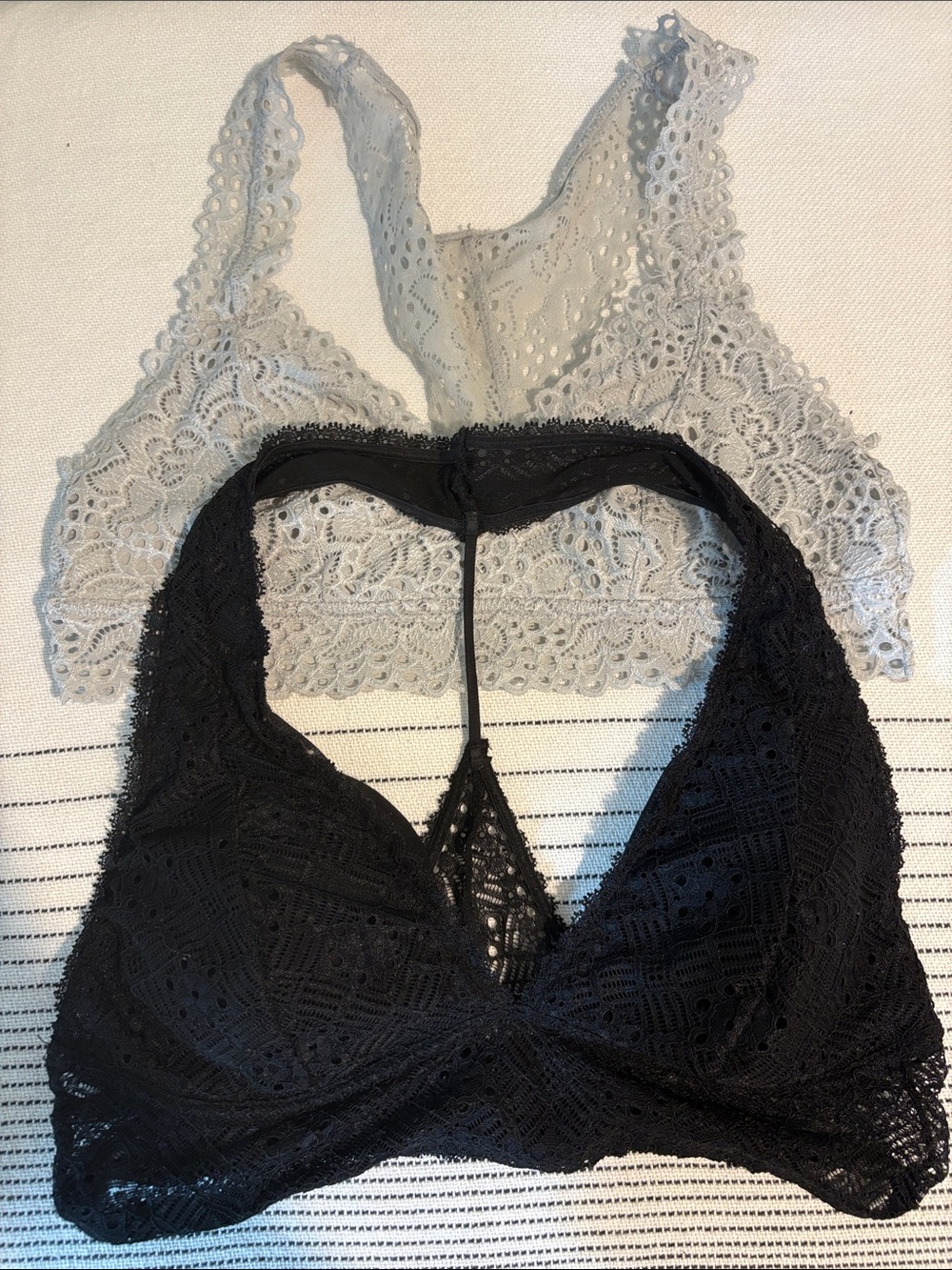 Lace Bralette Bundle Black & White Padded Bralettes Boho Coquette